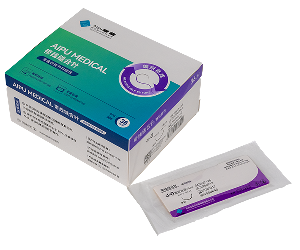 帶線縫合針（編織絲線）