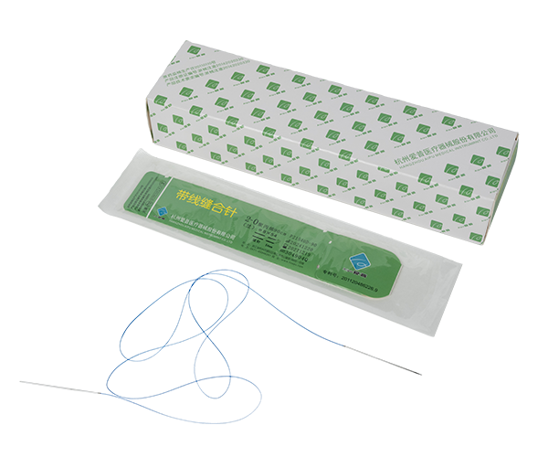 帶線縫合針(聚丙烯)荷包針